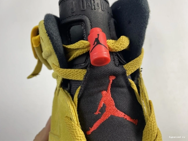 JORDAN YELLOW AIR TRAVIS SCOTT CN1084-300 X 6 0727
